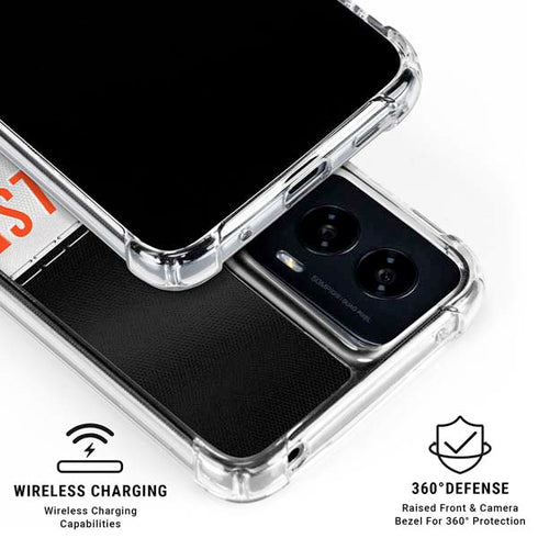 NFL Cincinnati Bengals White Striped Moto G Power 5G (2024) Clear Case