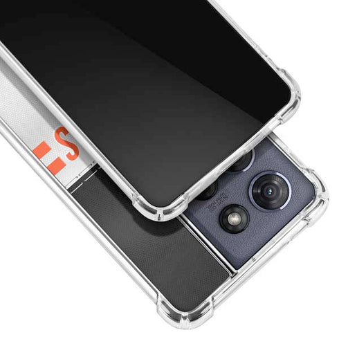 NFL Cincinnati Bengals White Striped Moto G Power 5G (2025) Clear Case