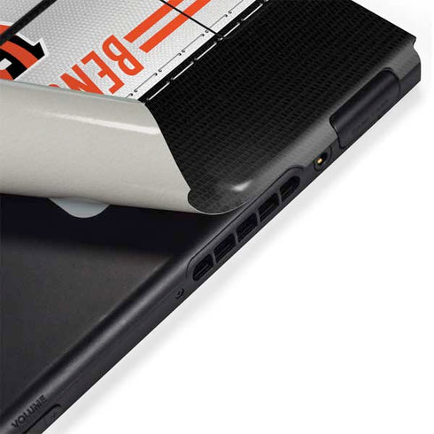 NFL Cincinnati Bengals White Striped Nintendo Switch Bundle Skin