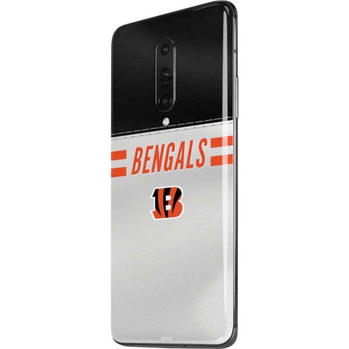 NFL Cincinnati Bengals White Striped OnePlus 7 Pro Skin