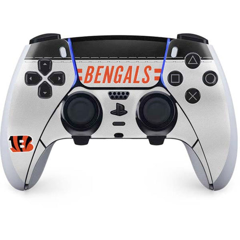 NFL Cincinnati Bengals White Striped PlayStation PS5 Skins