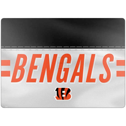 NFL Cincinnati Bengals White Striped Surface Laptop 7 13.8in Skin