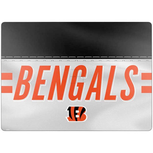 NFL Cincinnati Bengals White Striped Surface Laptop 7 15in Skin