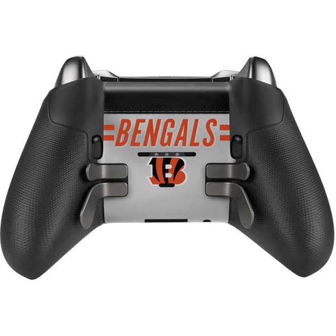 NFL Cincinnati Bengals White Striped Xbox Elite Wireless Controller Series 2 Skin
