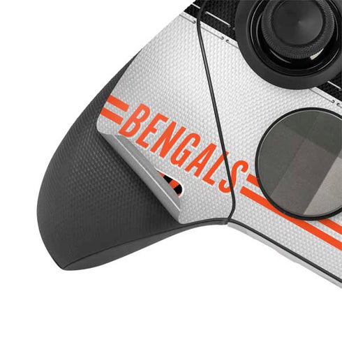 NFL Cincinnati Bengals White Striped Xbox Elite Wireless Controller Series 2 Skin