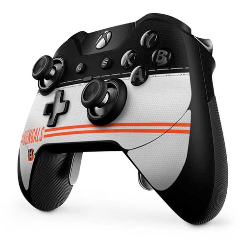 NFL Cincinnati Bengals White Striped Xbox One Elite Controller Skin
