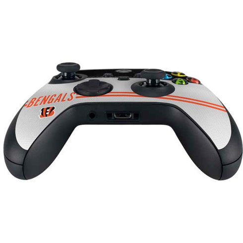 NFL Cincinnati Bengals White Striped Xbox Series X Controller Skin