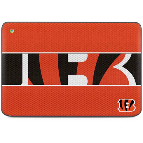 NFL Cincinnati Bengals Zone Block HP Chromebook Skin