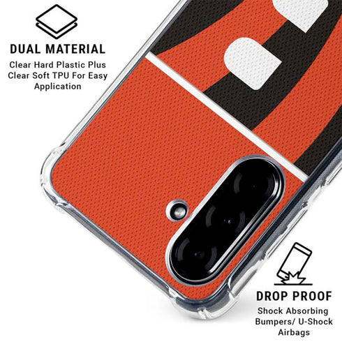 NFL Cincinnati Bengals Zone Block Galaxy A36 5G Clear Case