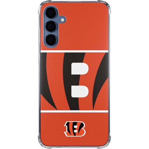 NFL Cincinnati Bengals Zone Block Galaxy A55 5G Clear Case