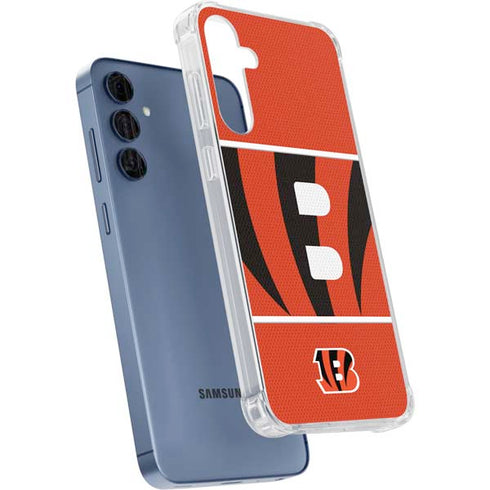 NFL Cincinnati Bengals Zone Block Galaxy A55 5G Clear Case
