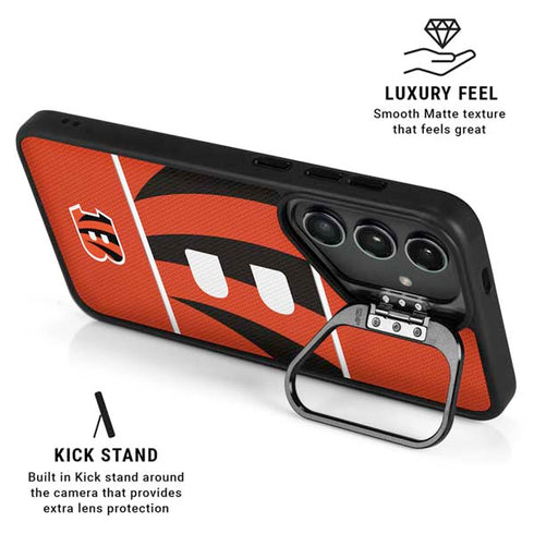NFL Cincinnati Bengals Zone Block Galaxy S25 Kickstand Case