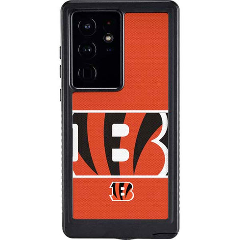 NFL Cincinnati Bengals Zone Block Galaxy S24 Ultra Waterproof Case