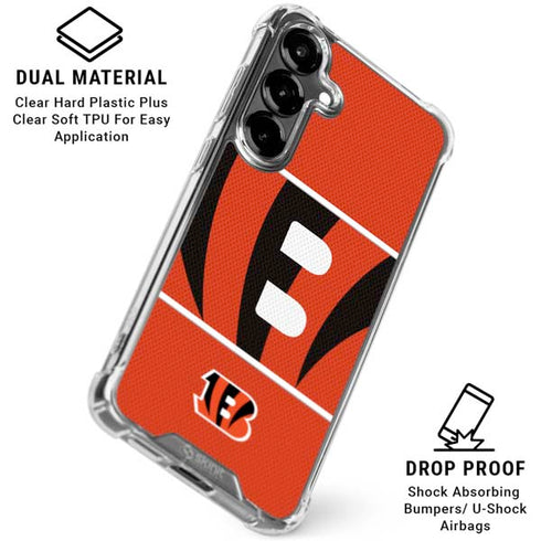 NFL Cincinnati Bengals Zone Block Galaxy S26 Clear Case