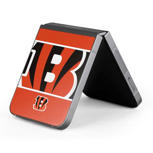 NFL Cincinnati Bengals Zone Block Galaxy Z Flip6 Skin