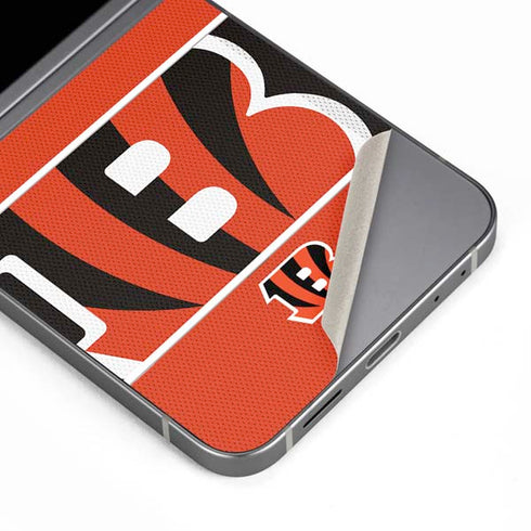 NFL Cincinnati Bengals Zone Block Galaxy Z Flip6 Skin
