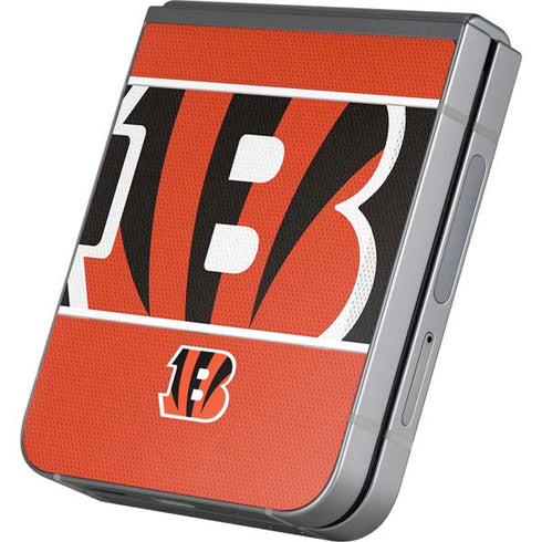 NFL Cincinnati Bengals Zone Block Galaxy Z Flip6 Skin
