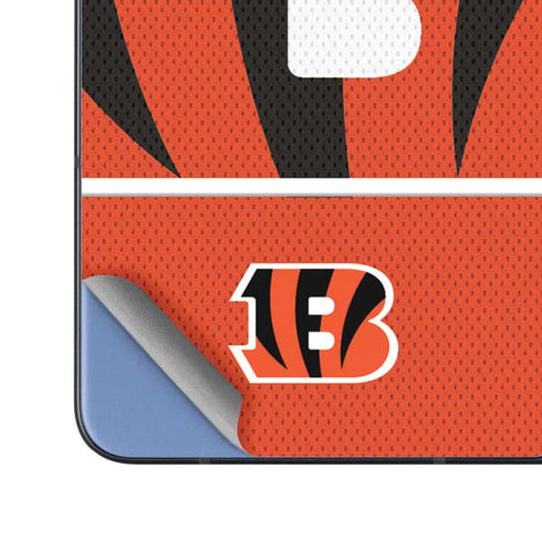 NFL Cincinnati Bengals Zone Block Galaxy Z Fold5 5G Skin