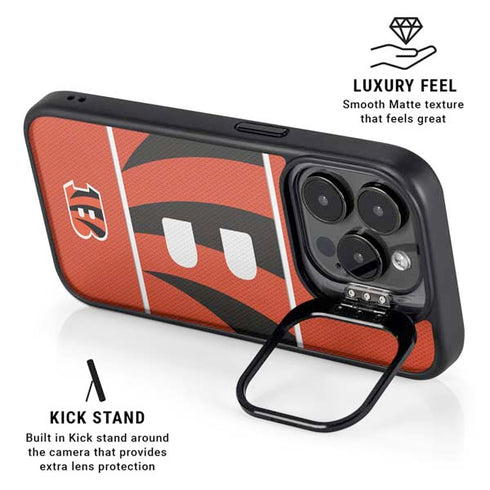NFL Cincinnati Bengals Zone Block iPhone 15 Pro Kickstand Case