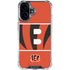 NFL Cincinnati Bengals Zone Block iPhone 16 Plus Clear Case
