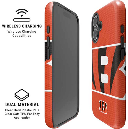 NFL Cincinnati Bengals Zone Block iPhone 16 Plus Magsafe Impact Case