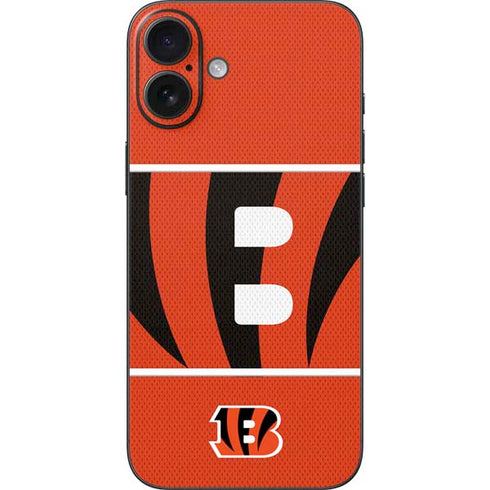 NFL Cincinnati Bengals Zone Block iPhone 16 Plus Skin