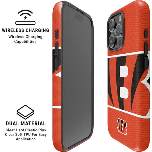 NFL Cincinnati Bengals Zone Block iPhone 16 Pro Magsafe Impact Case
