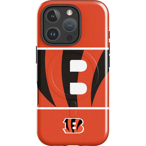 NFL Cincinnati Bengals Zone Block iPhone 16 Pro Max Magsafe Impact Case
