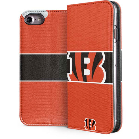 NFL Cincinnati Bengals Zone Block iPhone 7 Folio Case