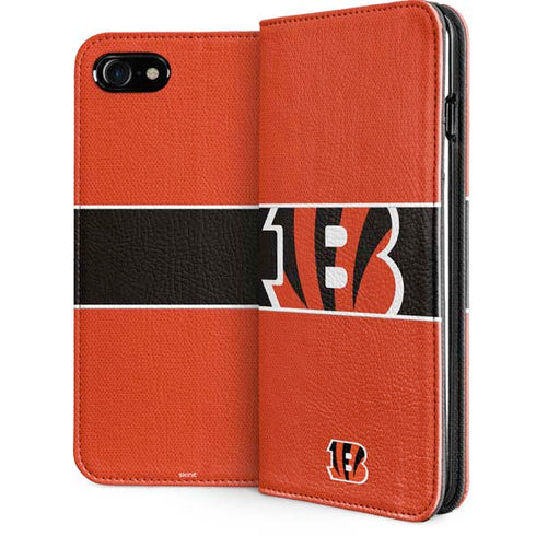 NFL Cincinnati Bengals Zone Block iPhone SE (2nd & 3rd Gen) Folio Case