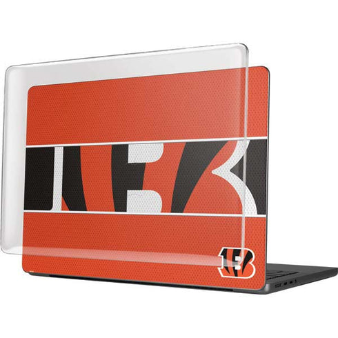 NFL Cincinnati Bengals Zone Block MacBook Pro 14in (2021-24) Case plus Skin