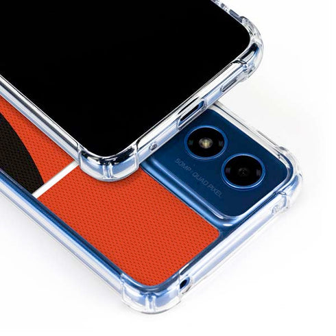 NFL Cincinnati Bengals Zone Block Moto G 5G (2024) Clear Case