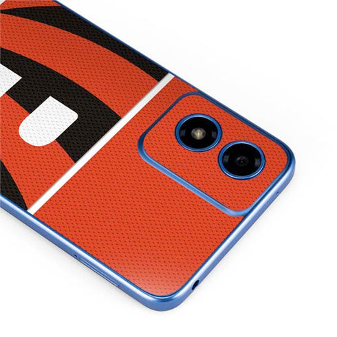 NFL Cincinnati Bengals Zone Block Moto G Play 4G (2024) Skin