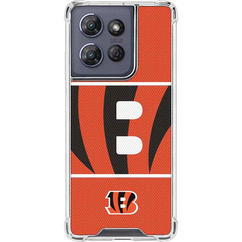 NFL Cincinnati Bengals Zone Block Moto G Power 5G (2025) Clear Case