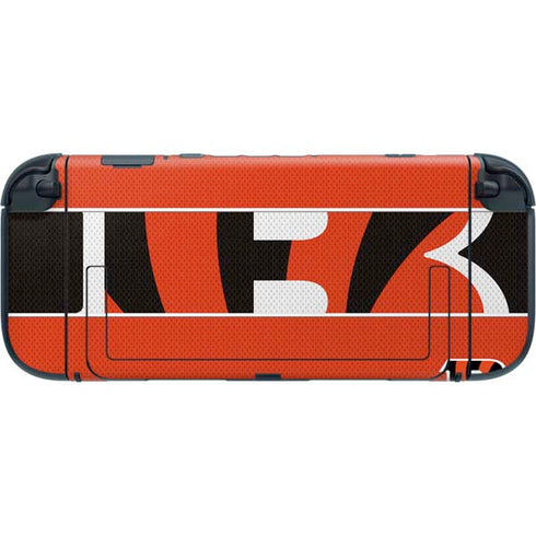 NFL Cincinnati Bengals Zone Block Nintendo Switch 2 (2025) with Joy-Con Skin