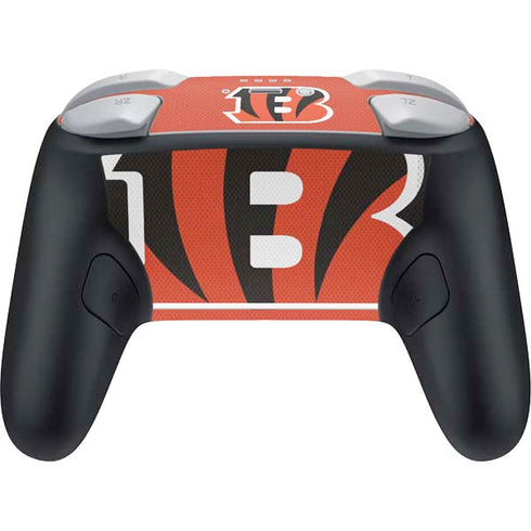 NFL Cincinnati Bengals Zone Block Nintendo Switch 2 (2025) Pro Controller Skin