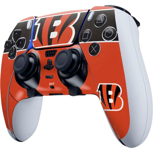 NFL Cincinnati Bengals Zone Block PS5 DualSense Edge Pro Controller Skin