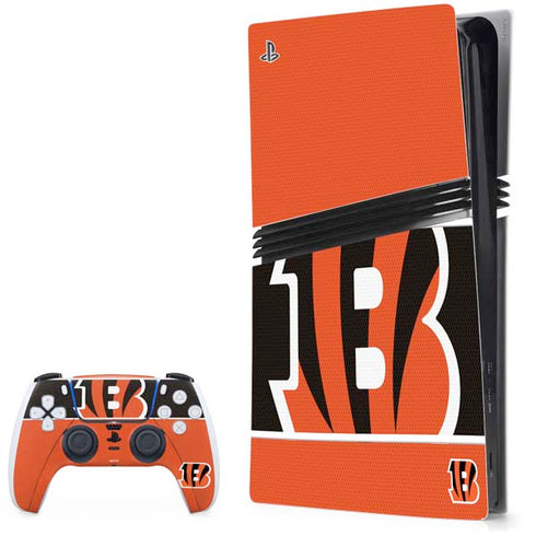 NFL Cincinnati Bengals Zone Block PS5 Pro Bundle Skin