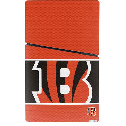 NFL Cincinnati Bengals Zone Block PS5 Slim Digital Edition Console Skin