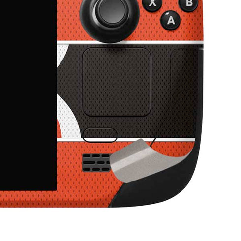 NFL Cincinnati Bengals Zone Block Steam Deck Handheld Gaming Computer OLED Skin