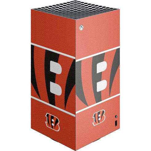NFL Cincinnati Bengals Zone Block XBox Series X Digital Edition Console Skin