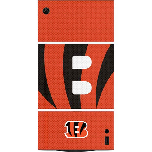 NFL Cincinnati Bengals Zone Block XBox Series X Digital Edition Console Skin