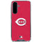 MLB Cincinnati Reds - Solid Distressed Galaxy A36 5G Clear Case