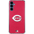 MLB Cincinnati Reds - Solid Distressed Galaxy A55 5G Clear Case