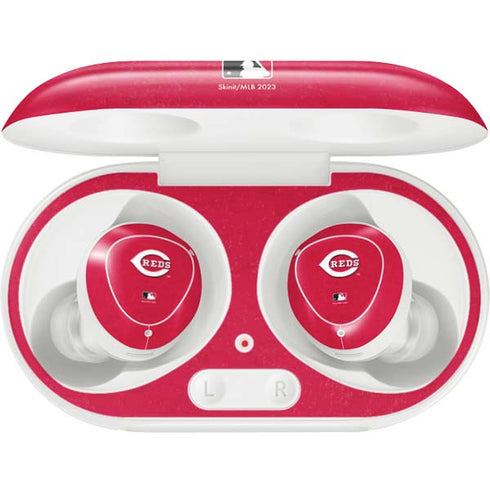 MLB Cincinnati Reds - Solid Distressed Galaxy Buds Plus Skin