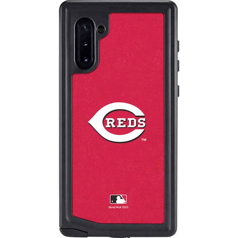 MLB Cincinnati Reds - Solid Distressed Galaxy Cases