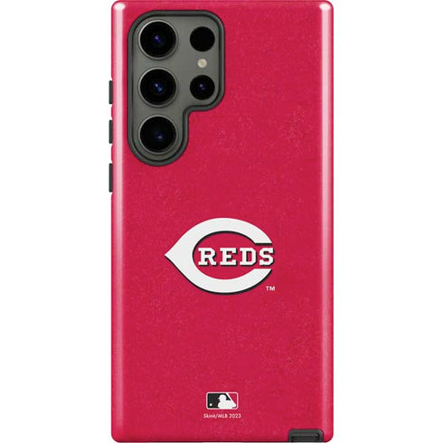 MLB Cincinnati Reds - Solid Distressed Galaxy S23 Ultra Pro Case