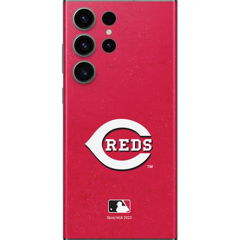 MLB Cincinnati Reds - Solid Distressed Galaxy Skins