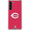 MLB Cincinnati Reds - Solid Distressed Galaxy S24 FE Clear Case