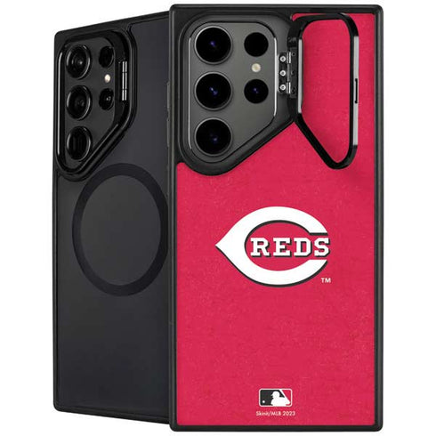 MLB Cincinnati Reds - Solid Distressed Galaxy Cases